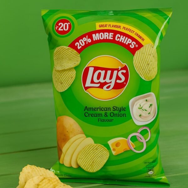 Lay's American Style Cream & Onion Flavour Potato Chips, 24 g