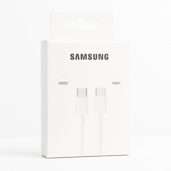 Type C to C 3.3 FT 25W Fast Charging USB C Cable High-Speed Data Transfer & Power Delivery, Compatible with Galaxy M15,F15,A15,A14,M14,F14,M34,F34,A34,A54,S21 Fe 5G,S22,S23 Type-C Cord, White