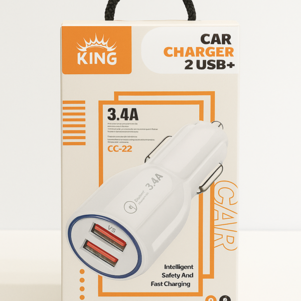 Car charger 2 usb 3.4A output