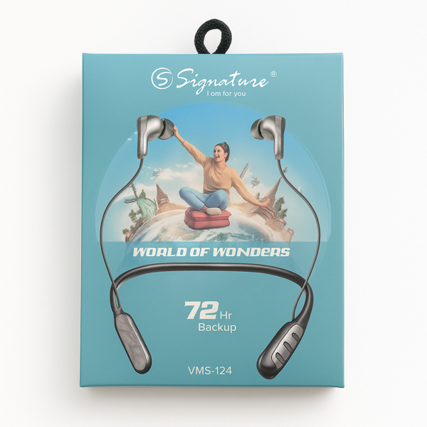 E True Signature VMB-135 Wireless Neckband With mic , Active Black & Grey Bluetooth  (Grey, In the Ear)