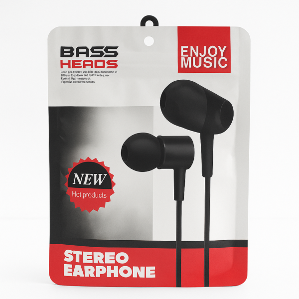 Black Mobile Wired Earphone