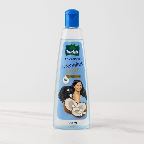 300ml - Parachute Advansed Jasmine Gold Coconut Hair Oil With Vitamin-E For Super Shiny Hair, Non-sticky